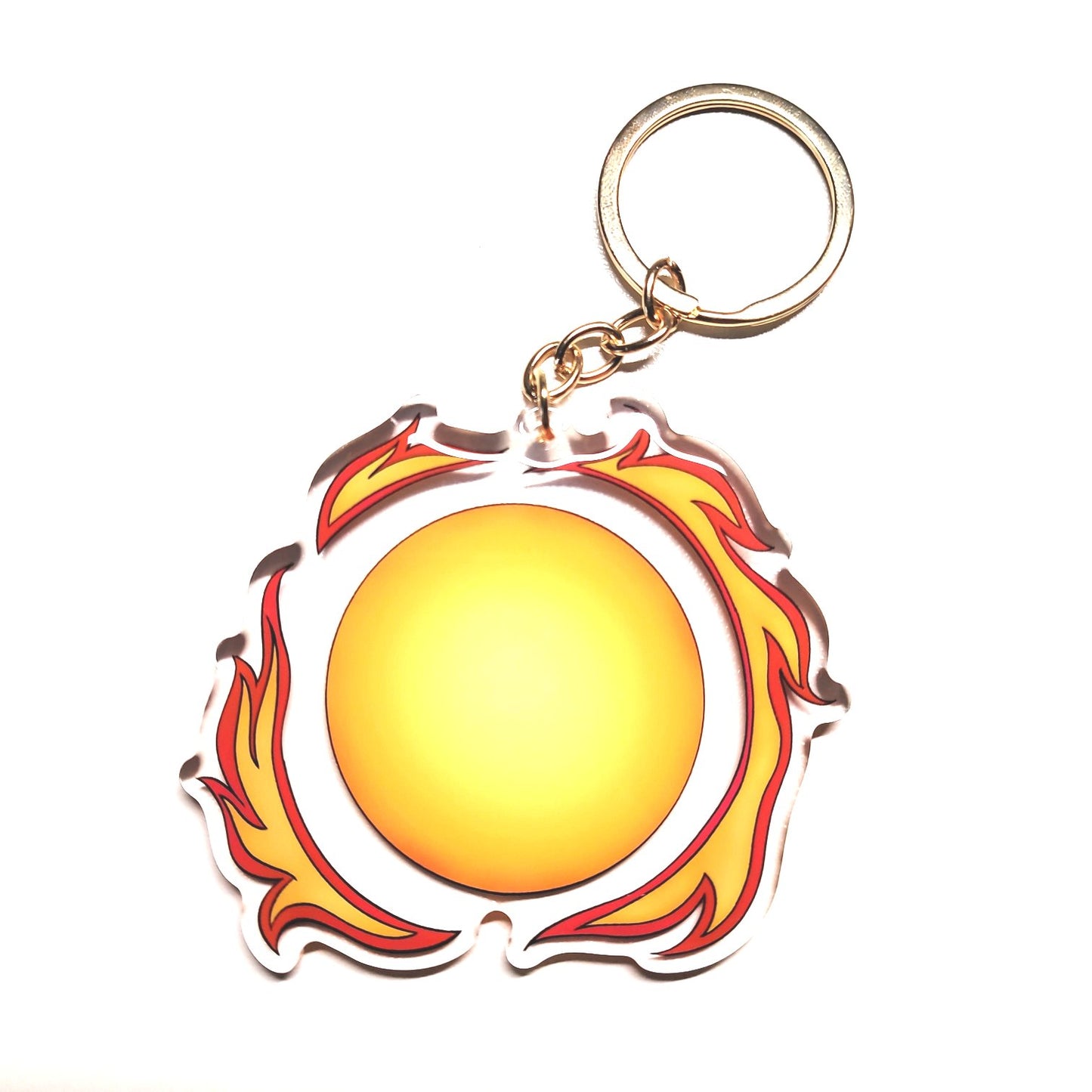 Blazing Summer Sun- Epoxy Keychain