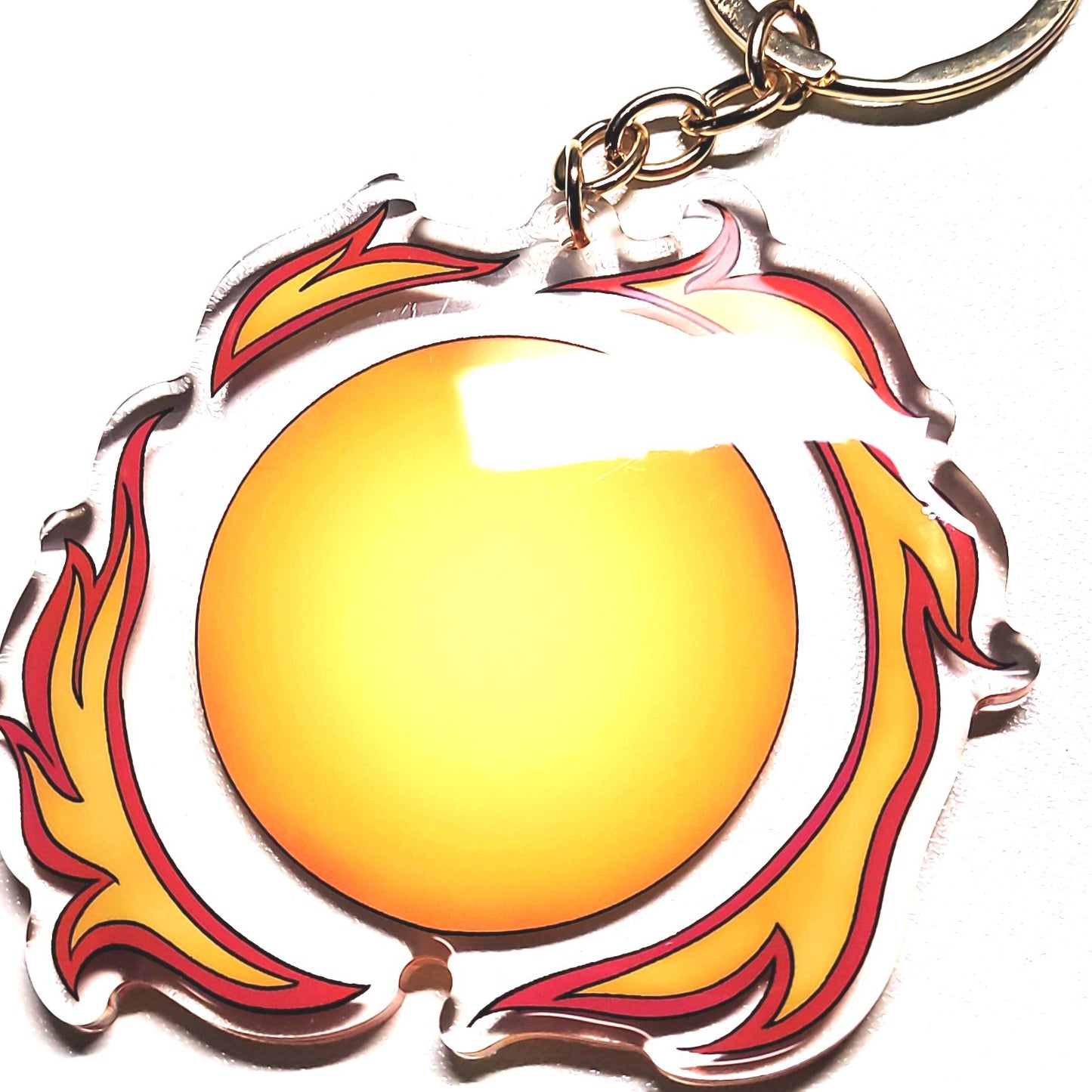 Blazing Summer Sun- Epoxy Keychain